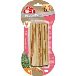 8in1 Delights Porc Sitcks Pour Chien X3