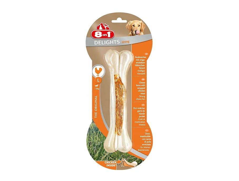8in1 Friandises Os Delights Strong Chien L 130 G