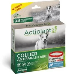 Actiplant Collier Antiparasitaire Rouge Chien 2-15 Kg
