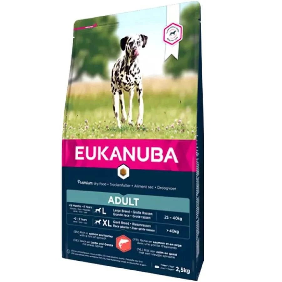 Eukanuba Chien Adult Grande Race Saumon & Orge 2.5 Kg - Destockage
