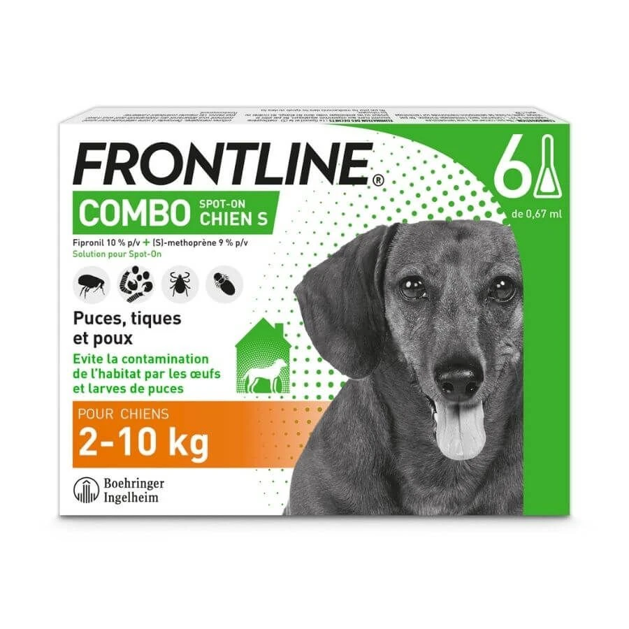 Frontline Combo Chien 2-10 Kg 6 Pipettes