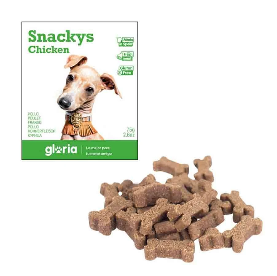 Gloria Snackys Friandises Au Poulet Sans Gluten Pour Chien 75 G