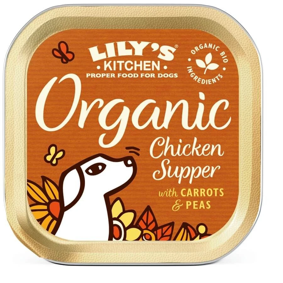 Lily's Kitchen Lily's Kitchen Organic Bio Au Poulet Chien 11 X 150 G