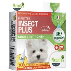 Naturlys Pipettes Insect Plus Bio Chiot Et Petit Chien X6
