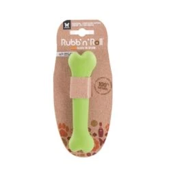 Rubb'n'Roll Color Jouet Chien Os Vert S