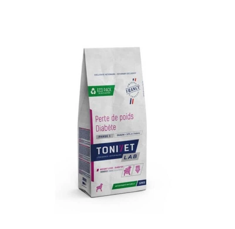 Tonivet Lab Perte De Poids-Diabete Ph1 Chien 12 Kg